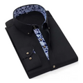 Lodewijk – Classic cotton shirt – Black / S