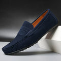 Lorenzo Suede Loafers – Aqua Blue / 40