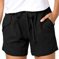 Luna – High Waisted Shorts – Black / XL