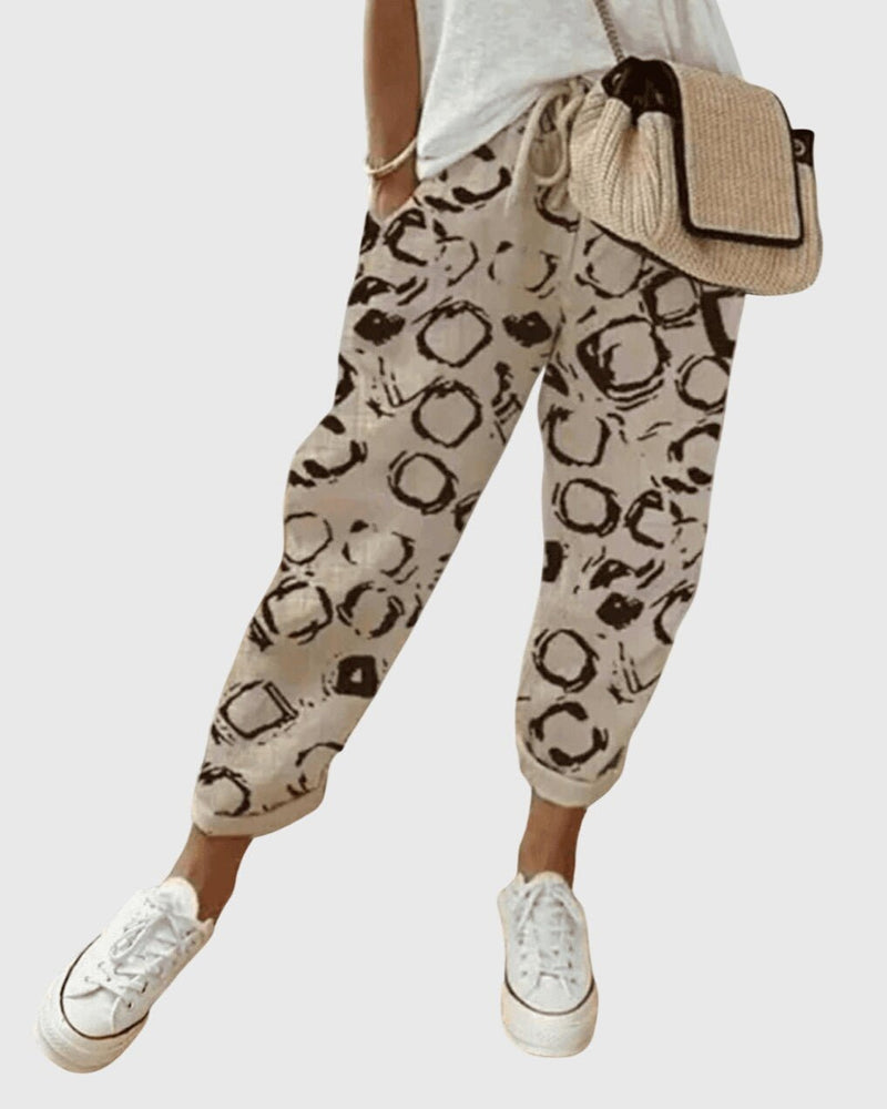 Madeline – Pants – Beige rings / S