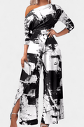 Maja – Bohemian jumpsuit – Two-tone / M
