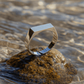 Maja – Geometric Ring – Silver / 17