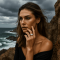 Maja – Geometric Ring – Silver / 18