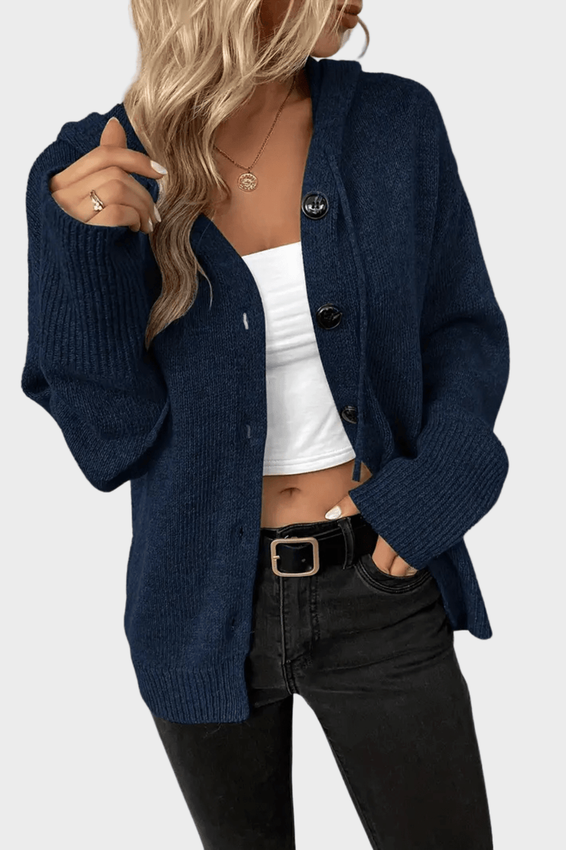 Maja – Lightweight Cardigan – Navy Blue / S