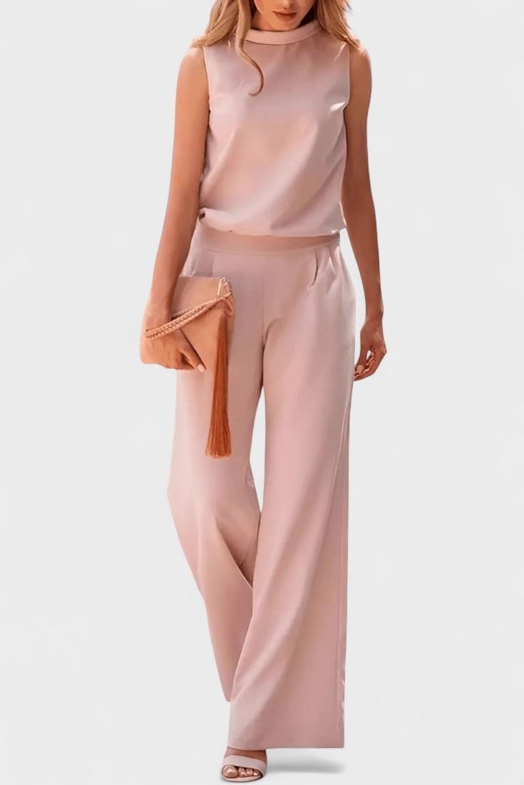 Majken – Women's jumpsuit Winnie – Apricot / S