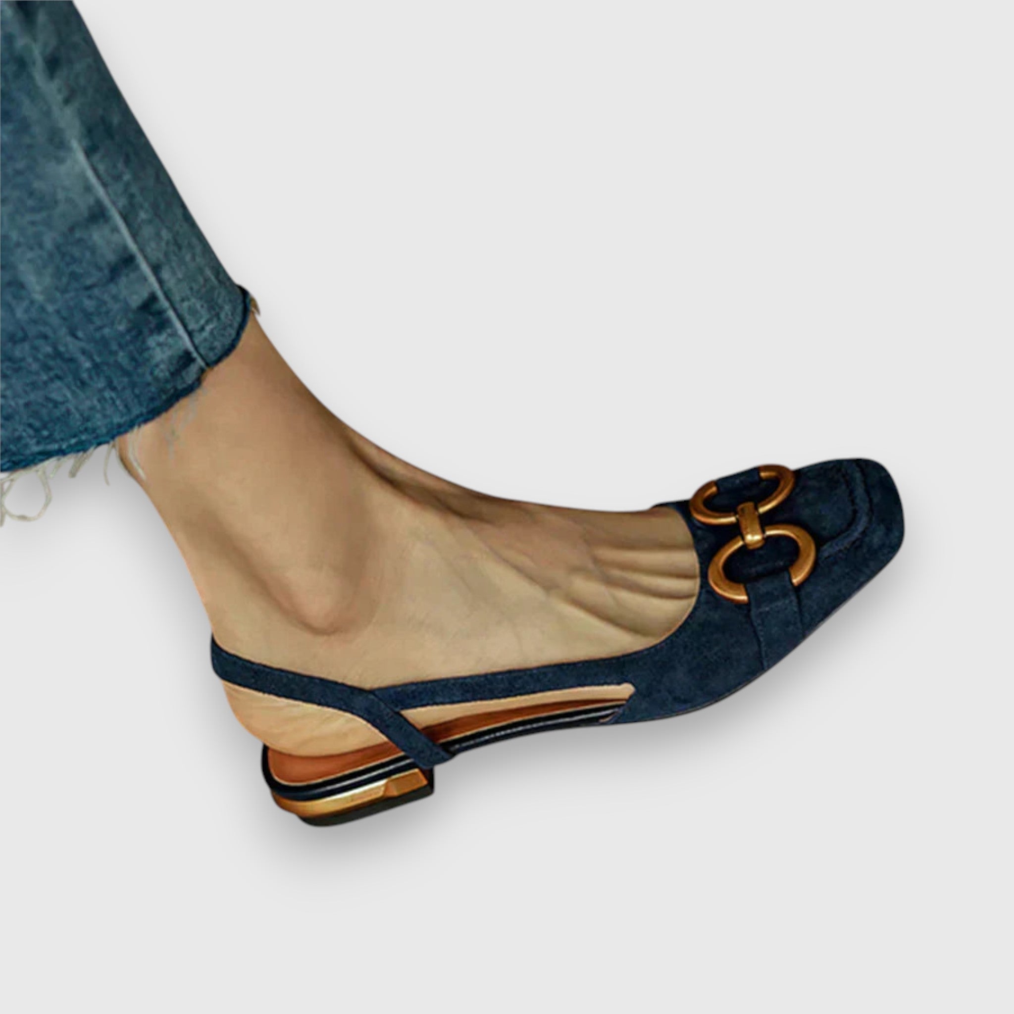 Majken – Sandals – Navy Blue / 36