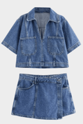 Malina – Denim set – Light Blue set / XS