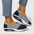 Malou – Supportive Trainers – Blue / 36