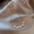 Margarida Necklace in Crystal with Gold – image 3
