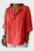 Marie – V-neck shirt – Beige / XL