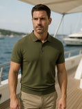 Mark – Noble Knit Polo – Dark Grey / M