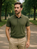 Mark – Noble Knit Polo – Dark Grey / XL