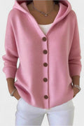 Mathilde – Hoodie Cardigan – Pink / M