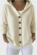 Mathilde – Hoodie Cardigan – Pink / XL
