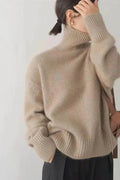 Mette – Cashmere Jumper – Beige / XL