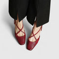 Mikaela – Sandals – Red / 35