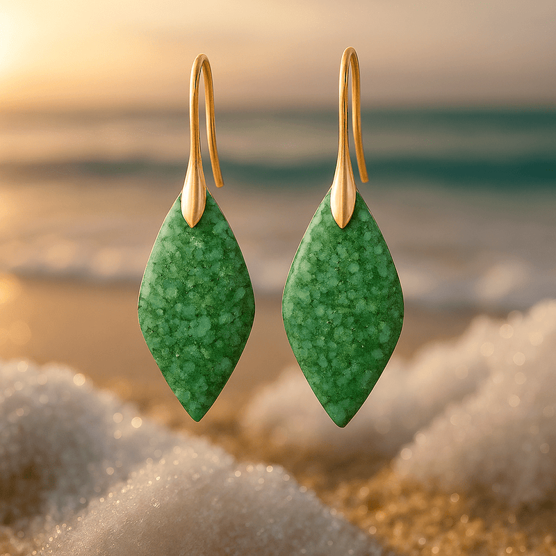Mille – Green lagoon earrings