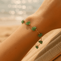 Millea – Green stone bracelet – image 2