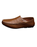Monza Leather Driving Loafers – White / 36