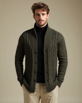 Noah – Elegant Cardigan for Men – Brown / S
