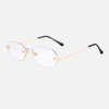 Blue light filter lenses / Golden frame
