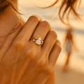 Nora – Silver ring moonstone – 16