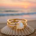 Nora – Silver ring moonstone – 17