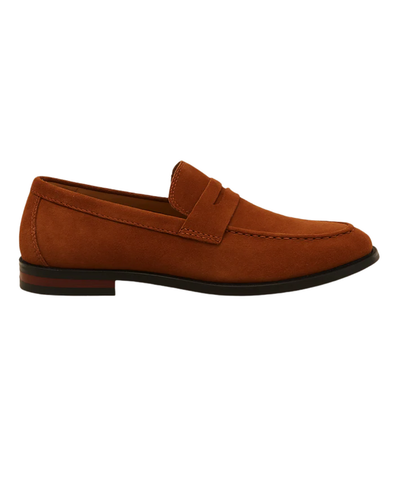 Old Money Suede Penny Loafers – Black / 38