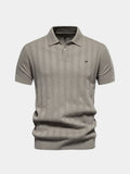 Oliver – Royal Cord Polo – Black / XL