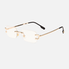 White lenses against Blue light / Golden frame
