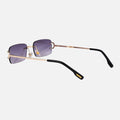 Olivia – Unisex Glasses – White lenses against Blue light / Golden frame