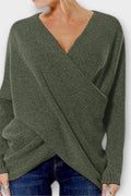 Olivia – V-neck knit – Green / M