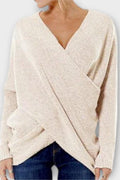 Olivia – V-neck knit – Green / XL