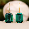 Earrings Mila with Emerald