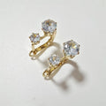 Earrings with European and American zircon – image 2