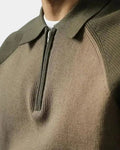 Peter – Zip Jumper with raglan sleeves – Brown / L