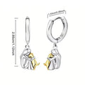 Polibková symbolic earring – Black and Silver