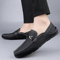 Premium Leather Loafers – Cream / 38