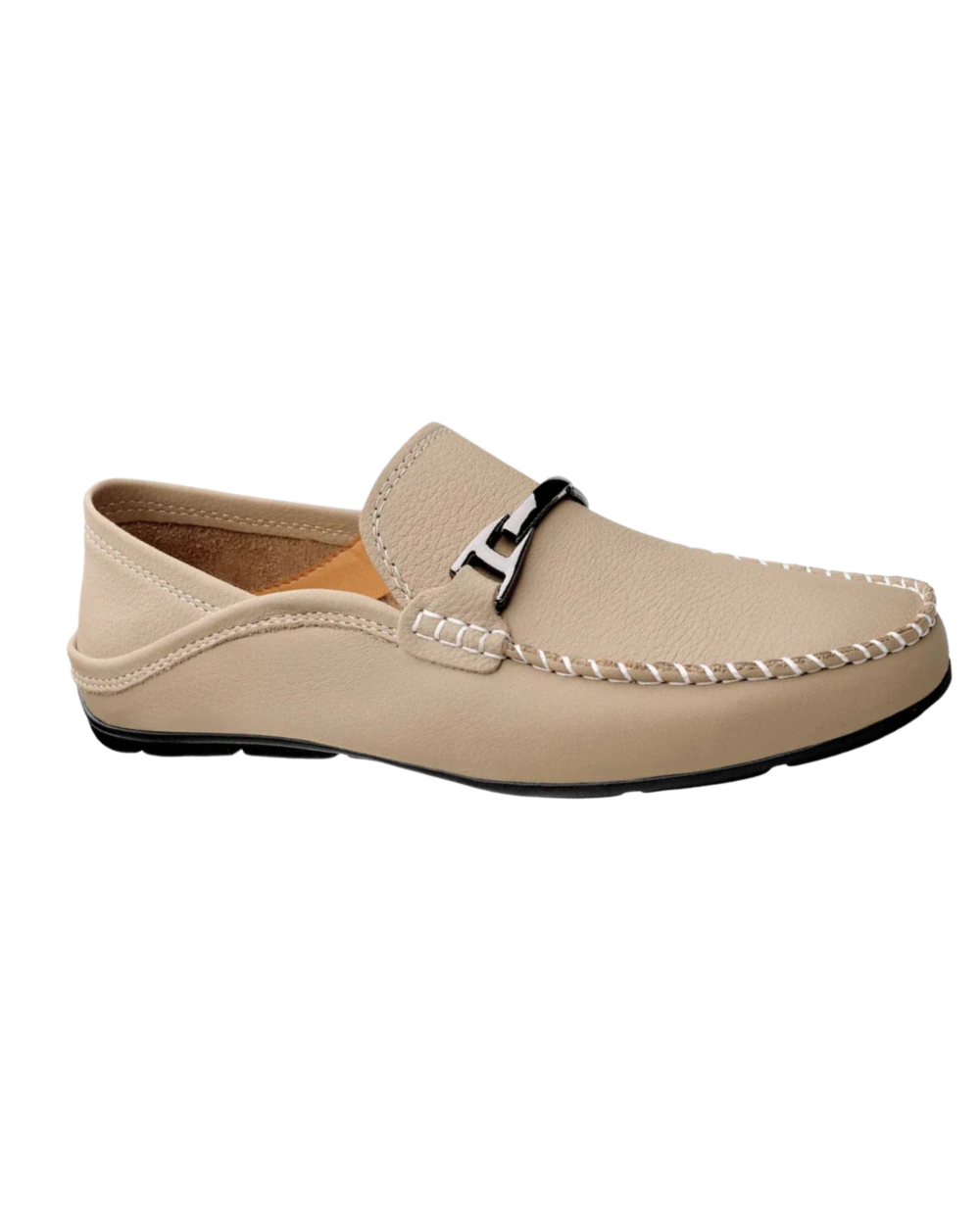 Premium Leather Loafers – Cream / 35