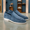Premium Suede Loafers – Navy Blue / 39
