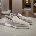 Premium Suede Loafers – Navy Blue / 40