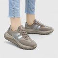 Rikke – Supportive Shoes – Taupe / Silver / 37