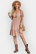 Rikke – V-neck dress – Light Green / XL