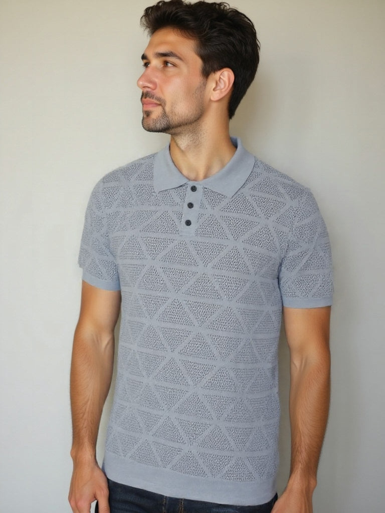 Roald – Woven Leather Polo – S