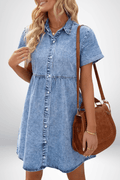Rosa – Denim Dress – Dark Blue / M