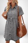 Rosa – Denim Dress – Dark Blue / XL