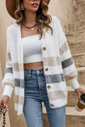 Rosa – Long cardigan – Khaki / M