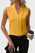 Rosa – V-neck top – White / L