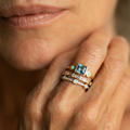 Sada Vintage Ring with Blue Crystals – 18