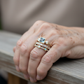 Sada Vintage Ring with Blue Crystals – 19